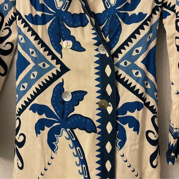 Farm Rio Anthropologie Long-Sleeve Blazer Dress XS - Picture 7 of 10